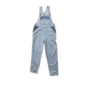 Vintage London London Denim Overalls Large Striped Carpenter Dungarees 90s